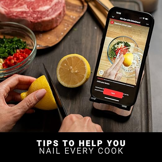 MEATER SE: Smart Bluetooth Meat Thermometer | Long-Range Wireless Probe for Oven, Grilling, Smoking, BBQ & Air Fryer | Dual Sensors & Guided Cook System | Black Charger