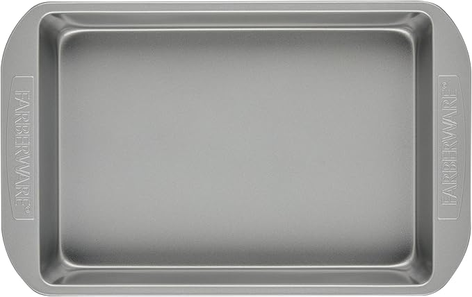 Farberware Nonstick Bakeware Baking Pan / Nonstick Cake Pan, Rectangle - 9 Inch x 13 Inch, Gray