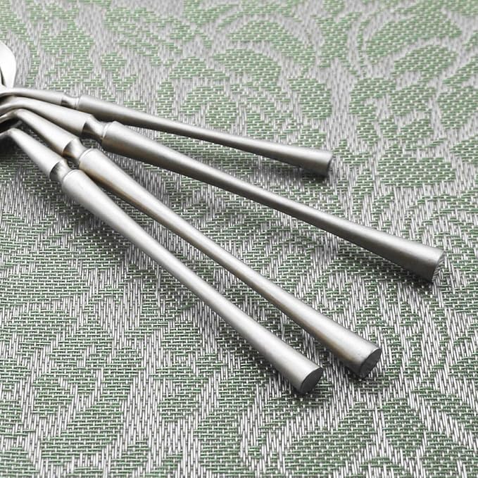 Gugrida Unique & Beautiful Flatware Set - 20 Piece Iridescent Silverware Sets | 18/10 Stainless Steel Reusable Cutlery Set | Utensils Service For 4 with Dessert Fork, Knife, Spoon, Dinner Fork