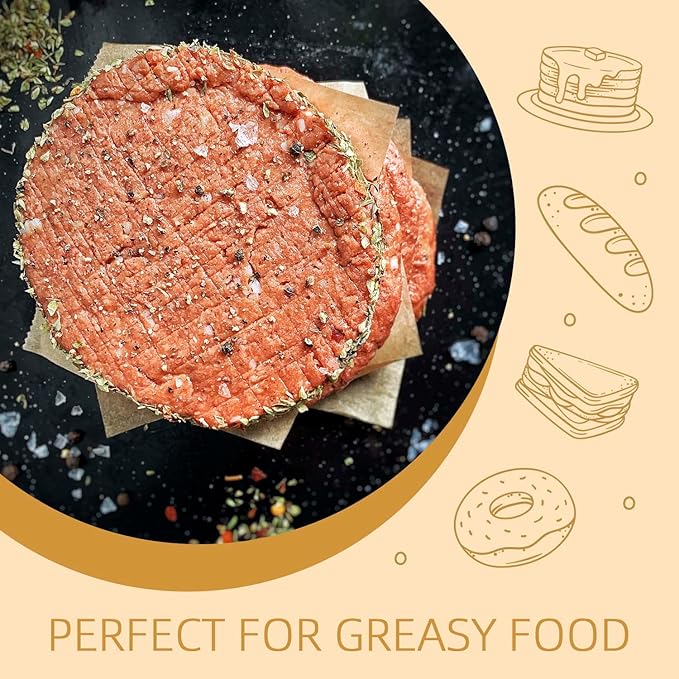 120 Pcs Parchment Paper Sheets, 12"x16" Pre-cut Unbleached Parchment Baking Paper for Air Fryer, Oven, Bakeware, Steaming, Cooking Bread, CupCake, Cookies