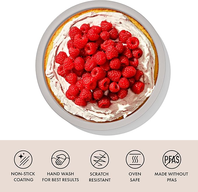 OXO Good Grips Non-Stick Pro Ceramic Coated Metal Bakeware 9” Round Cake Pan – Biscuit