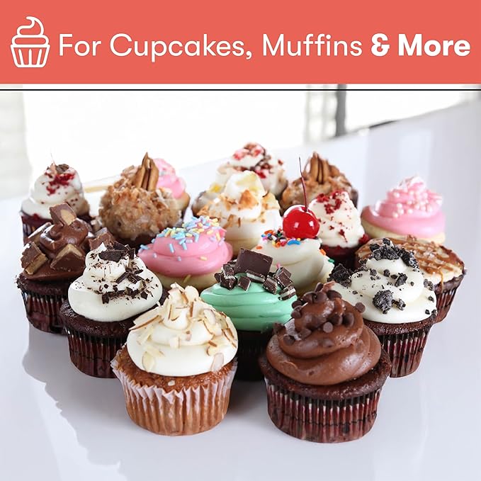 Cooking Light Mini Muffin Pan Carbon Steel Quick Release Coating, Non-Stick Bakeware, Heavy Duty Performance, 24-Cup, Gray