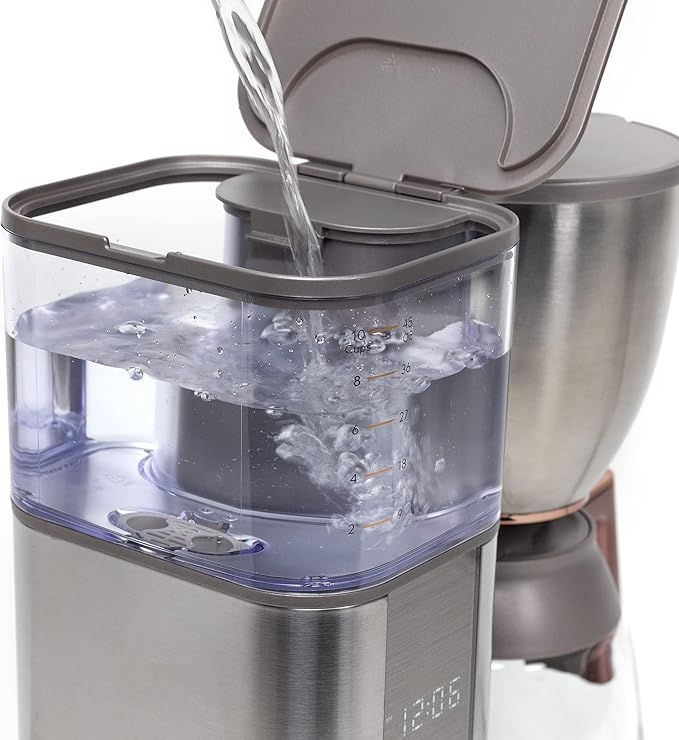 Café Specialty Drip Coffee Maker | 10-Cup Glass Carafe | WiFi Enabled Voice-to-Brew Technology | Smart Home Kitchen Essentials | SCA Certified, Barista-Quality Brew | Stainless Steel (Renewed)