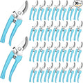 Chumia 30 Garden Flower Shears Pruning Scissors Heavy Duty Plant Scissors Trimming Garden Clippers Hand Tree Pruner for Yard Gardening Plants Hedge Flower Tree Cutting Secateurs (Blue)