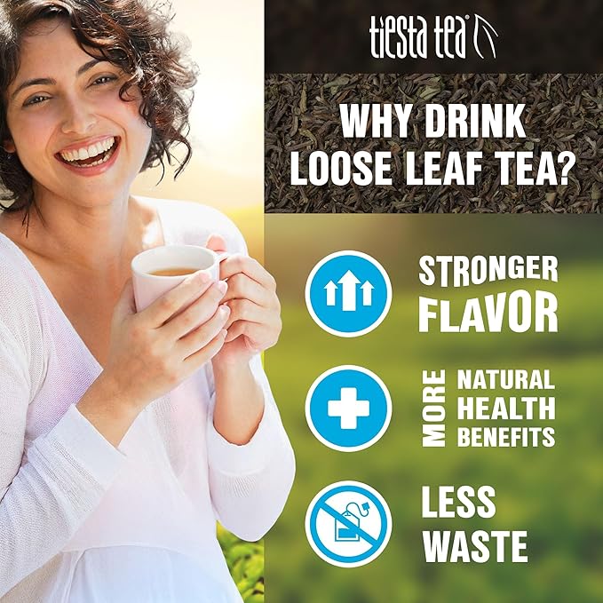 Tiesta Tea - Top 8 Favorites Sampler Set, Loose Leaf, Up to 80 Cups, High to No Caffeine, Hot & Iced, Tea Variety Pack with Green, Herbal, Black & Chai Brew, 8 Sample Pouches