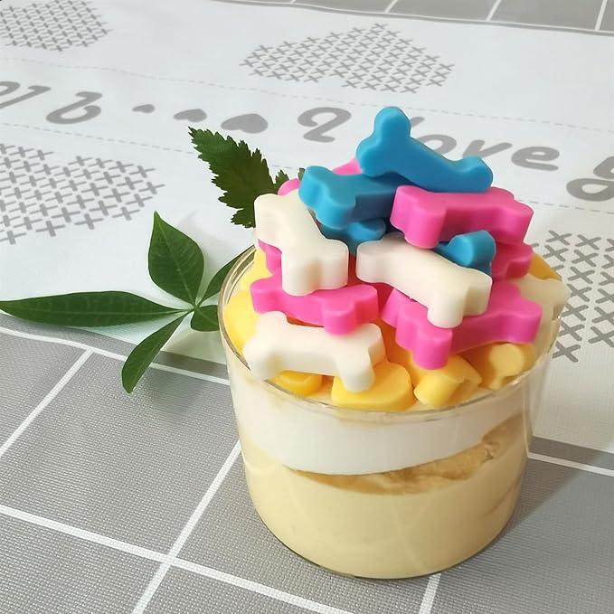 Dog Treat Molds Mini Bone Silicone Sheet, Dog Treat Maker Biscuit Molds with Scraper (1 PCS mini bone)