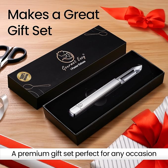 Vegetable Peeler, Ultra Sharp Potato Peeler, Best for Veggie & Fruit, Seamless One-Piece Design, Peel Both Ways - Left & Right-Hand Friendly, Dishwasher Safe, 5-Year Warranty