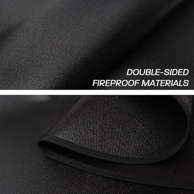 48" Fire Pit Mat for Solo Stove Yukon, Round Fireproof Under Grill Mats for Outdoor Grill, Portable Camping Stove Mat for Solo Stove Accessories