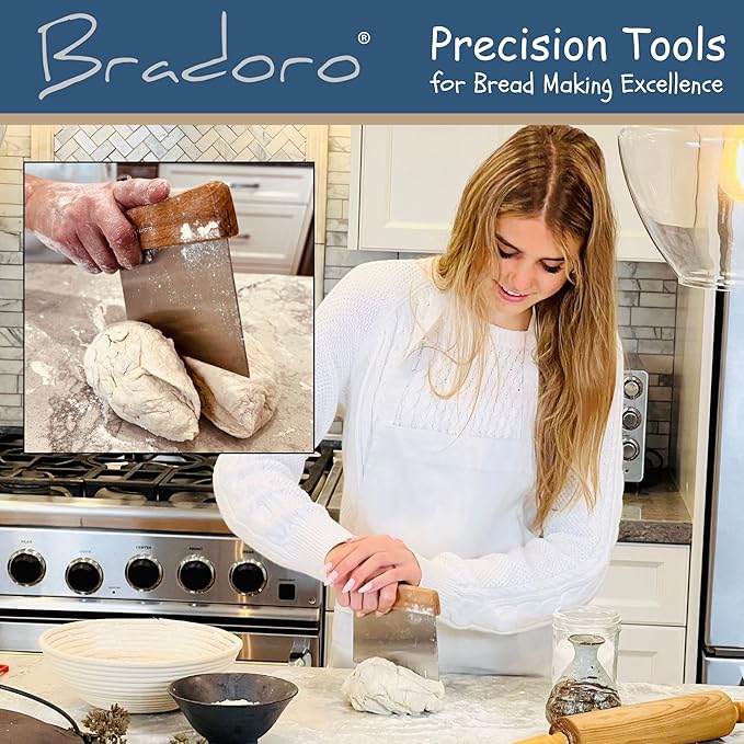 Sourdough Starter Kit, Sourdough Bread Baking Supplies, Sour Dough Starter Kits, Sour Dough Tools, Bread Making Tools, Starter Kits for Beginners, Banneton Proofing Basket, Gift for Mom Baker