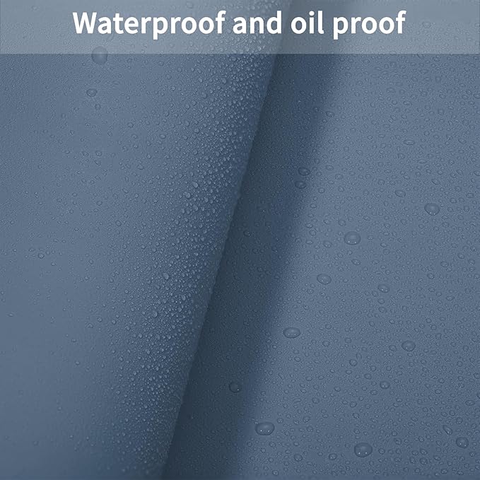 Leather Table Cover,1.8mm Thick,24x48 Inch Desk Cover,Large Desk Mat,Table Protector,Table Cover Protector,Coffee Table Protector,Table Protector Mat(Grayish Blue+Dark Green,24x48)