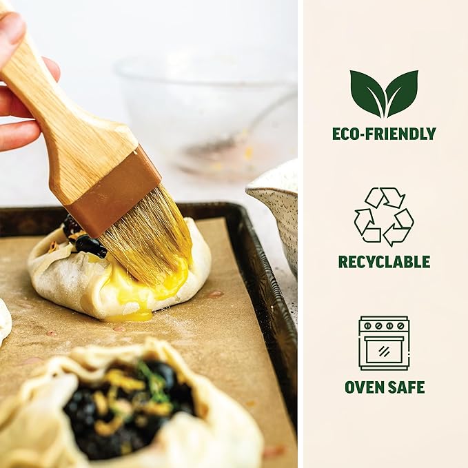 Zenlogy 9x13 Parchment Paper (200 sheets) - Unbleached, High Heat, Non-stick, Pre-cut Baking Paper for Quarter Sheet Pans - Great for Baking, Roasting, Wrapping, Dehydrator, and so much more