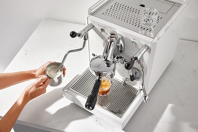 Diletta Alto Espresso Machine | Dual Boiler | PID | Shot Timer | Adjustable OPV | (White)