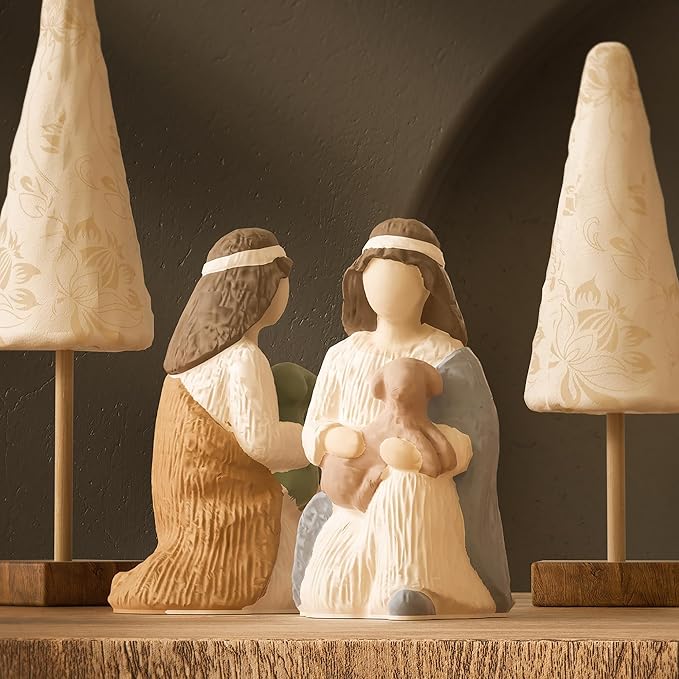 Nativity Mold Nativity Scene Mold Jesus Mold Maria Candle Mold Angel Mold Resin Casting Mold Resin Making Molds Silicone Mold for Candle Home Decorate Mold 3D Animal Mold Candle Making Mold