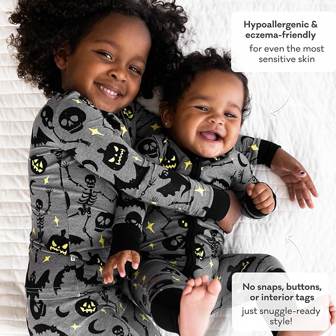 Little Sleepies Pajamas for Baby Boys & Girls, Viscose from Bamboo Baby Pajamas, Preemie & Newborn Sleepers, 2-Way Zipper PJs