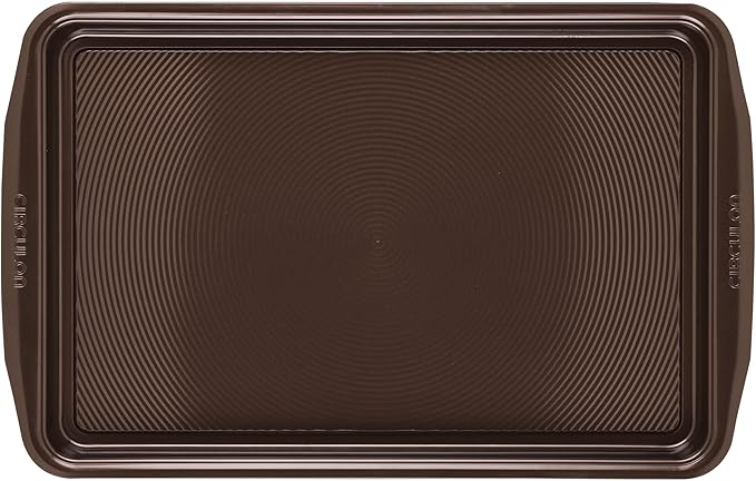 Circulon Nonstick Bakeware, Nonstick Cookie Sheet / Baking Sheet - 11 Inch x 17 Inch, Chocolate Brown