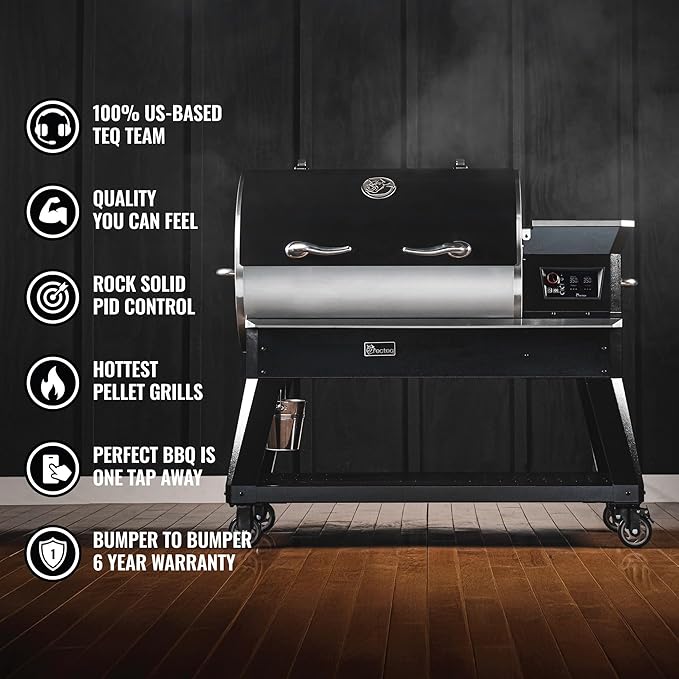 recteq Pellet Grill – Backyard Beast 1200, Pellet Smoker Grill, Wi-Fi-Enabled, Electric Pellet Gril