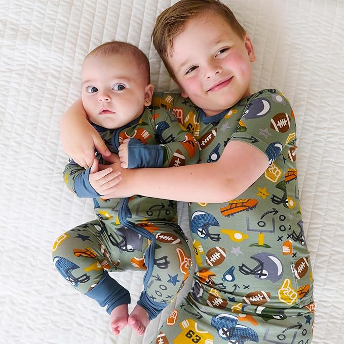 Little Sleepies Pajamas for Baby Boys & Girls, Viscose from Bamboo Baby Pajamas, Preemie & Newborn Sleepers, 2-Way Zipper PJs