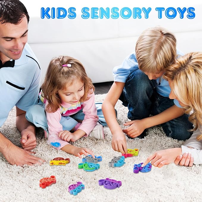 Pop Fidget Toys Bulk Its Kids Party Favors 30 PCS Turtle Toys Mini Pop Keychain It Sensory Fidget Toy Pack Fidgets for Classroom Prizes for Kids Students Carnival Prizes Birthday Goodie Bag Stuffers