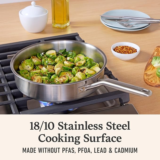 Calphalon Stainless Steel 3-Qt Sauté Pan with Lid