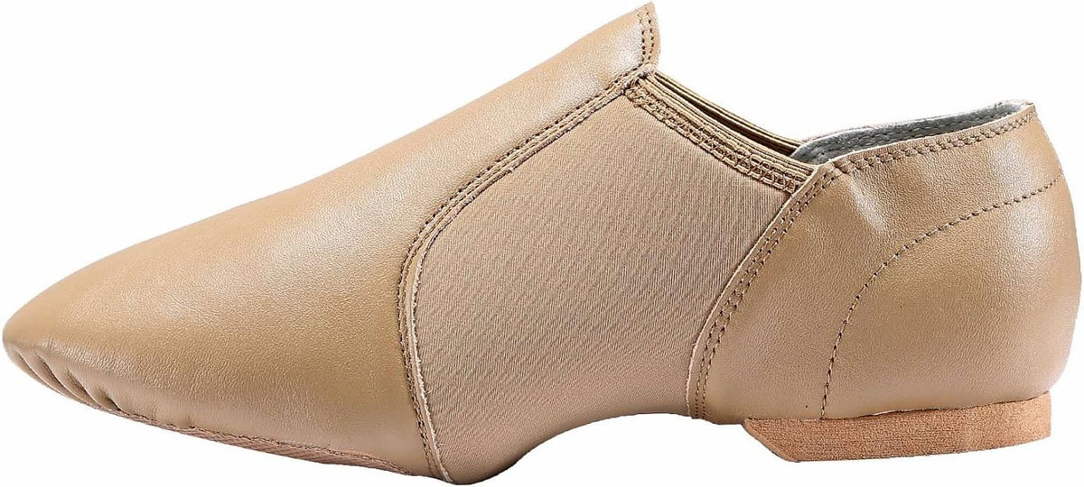 Dynadans Women's Leather Upper Slip-on Jazz Shoe