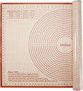 Silicone Pastry Mat 34x26 Inch - Nonstick Baking Mat Perfect for Dough, Pastry, Pie Crust, Fondant, Bread, Cookies, Pasta, Pizza