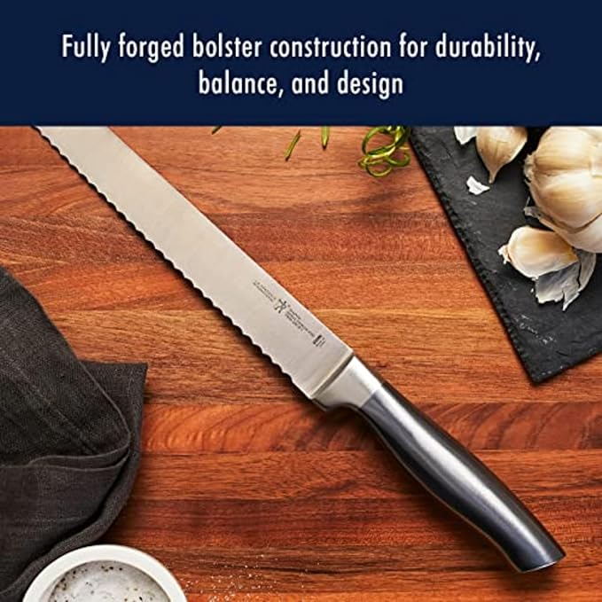 HENCKELS Graphite Razor-Sharp 13-pc Knife Set German Engineered Informed by 100+ Years of Mastery, Chefs Knife, Black/Stainless
