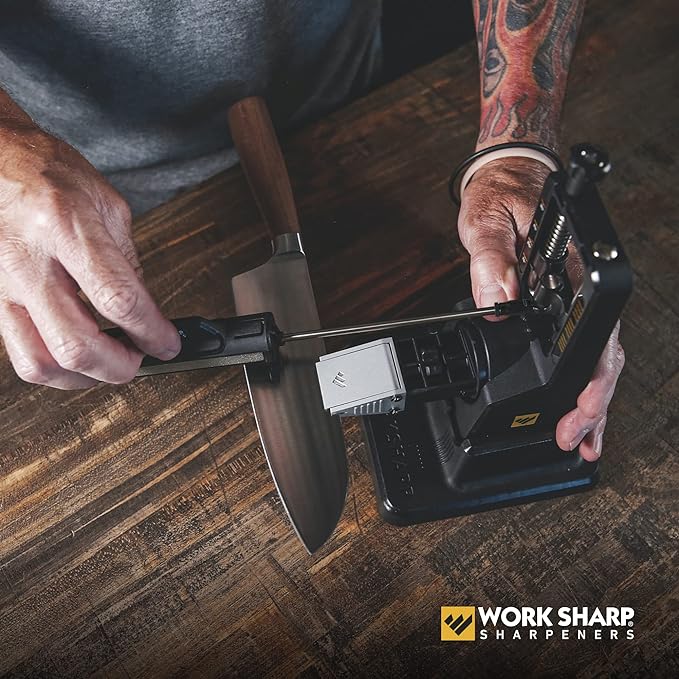 Work Sharp Precision Adjust Set Knife Sharpener value combo gift bundle with a Pivot Knife Sharpener