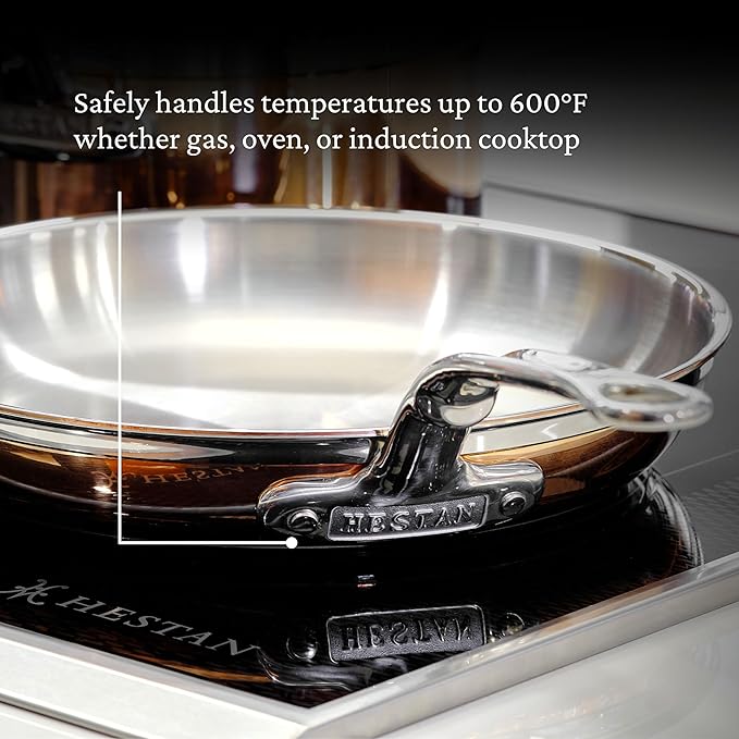 Hestan - CopperBond Collection - 100% Pure Copper Frying Pan, Induction Cooktop Compatible, 11-Inch