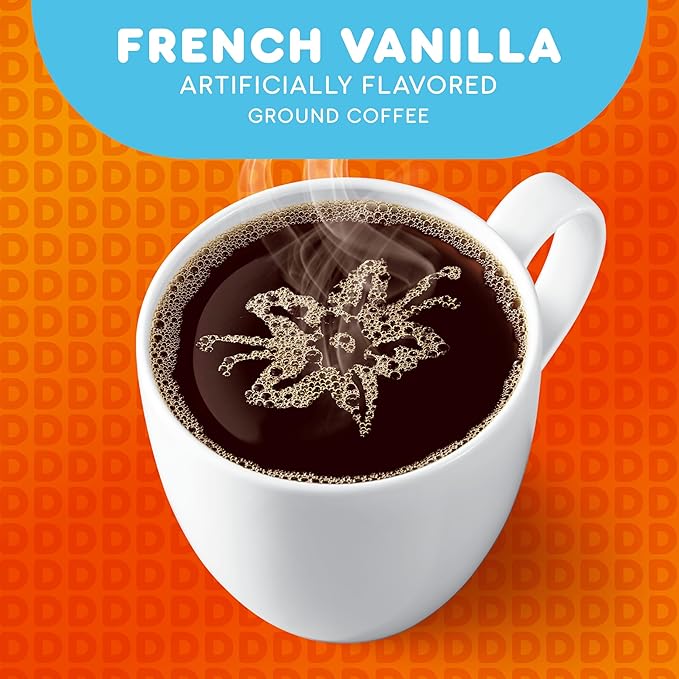 Dunkin' French Vanilla Flavored Coffee, 60 Keurig K-Cup Pods