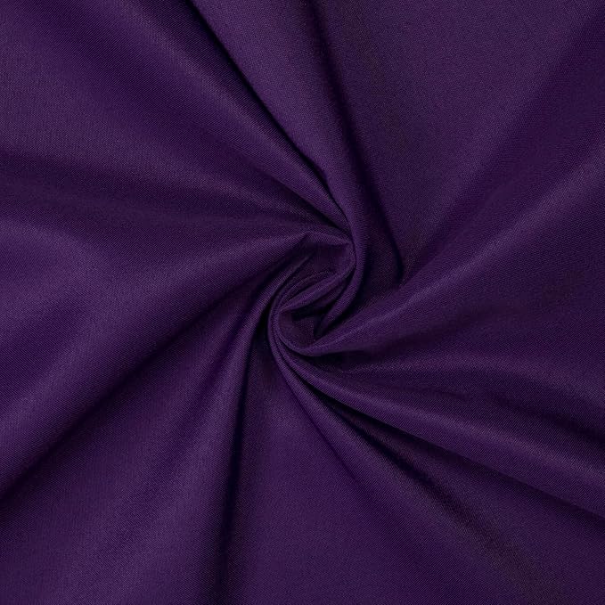 Gee Di Moda Rectangle Tablecloth - 60 x 84 Inch Purple Table Cloth for 5 Foot Rectangle Table - Heavy Duty Washable Fabric - for 5 Ft Buffet Table, Holiday Party, Dinner, Wedding & Baby Shower