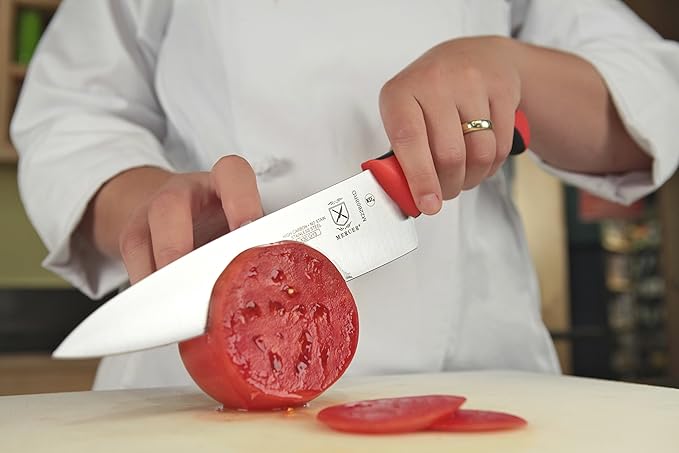 Mercer Culinary M22608RD Millennia Colors Chef's Knife, 8 Inch, Red