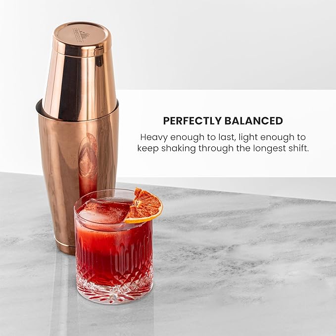 A Bar Above Professional Boston Shakers Set, 18oz and 28oz, Weighted Cocktail Shaker Set, for Bartenders, Pro Bar Shaker, Made from Premium Stainless Steel 304