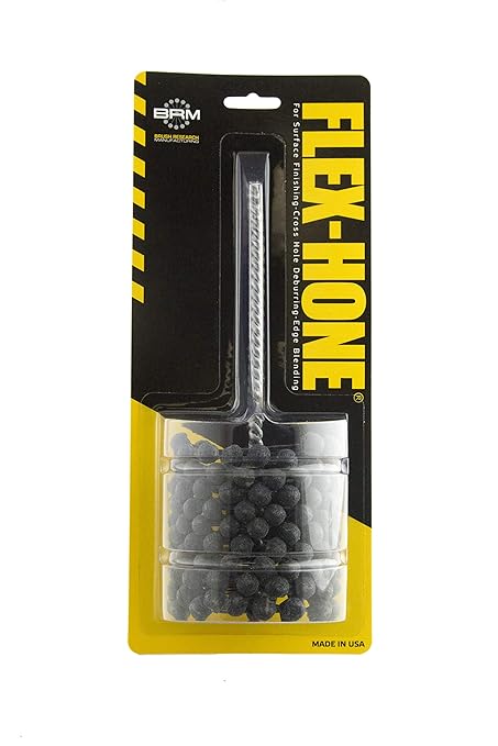 Brush Research BC30018 FLEX-HONE®, 3" (76.2mm) Diameter, 180 Grit, Silicon Carbide, For Mild Steel, Stainless Steel, Cast Iron and Softer Ferrous Materials