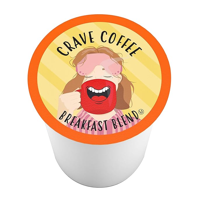 Crave Beverages Morning Roast - Light Roast Coffee Pods, for Keurig K Cup Brewers, 40 Count