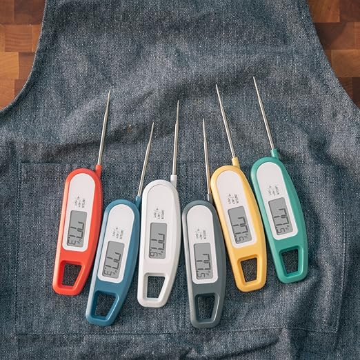 Lavatools Javelin® Ultra-Fast 3-Second Digital Instant Read Meat Thermometer for Grill and Cooking, 2.75" Probe, Compact Foldable Design, Large Display, IP65 Water Resistant, NSF Certified – Sambal
