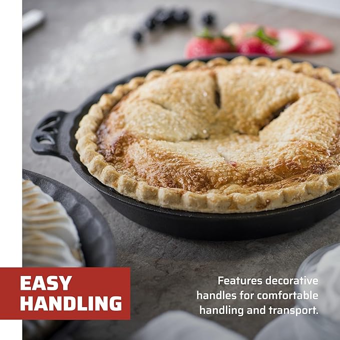 Camp Chef True Seasoned Cast Iron Pie Pan 10"