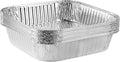 PLASTICPRO Disposable 8'' X 8'' X 2'' Inch Square Aluminum Tin Foil Baking Pans Bakeware - Cookware Perfect for Baking Cakes, Breads, Brownies, Bread, Meatloaf, Lasagna, Pack of 10