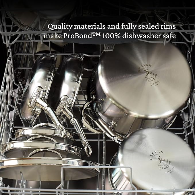 Hestan ProBond Forged TITUM - Professional Clad Stainless Steel, Nonstick, Frying Pan, (12.5-Inch), Induction Compatible, Made without PFOAs