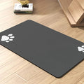 Pet Feeding Mat-Absorbent Dog Mat for Food and Water Bowl-No Stains Quick Dry Dispenser Mat-Dog Accessories Pet Supplies-Bowl for Messy Drinkers（Darkgrey,16"x24"
