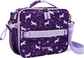 Bentgo Kids Lunch Bag - Durable, Double-Insulated Lunch Bag for Kids 3+; Holds Lunch Box, Water Bottle, & Snacks; Easy-Clean Water-Resistant Fabric & Multiple Zippered Pockets (Unicorn)