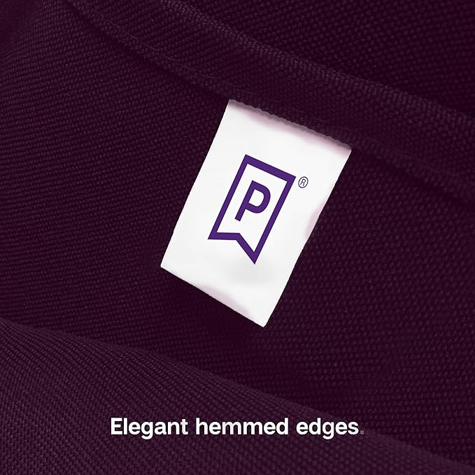 Gee Di Moda Rectangle Tablecloth - 70 x 120 Inch Eggplant - Heavy Duty Washable Polyester - For 6 or 8 Foot Rectangular Table