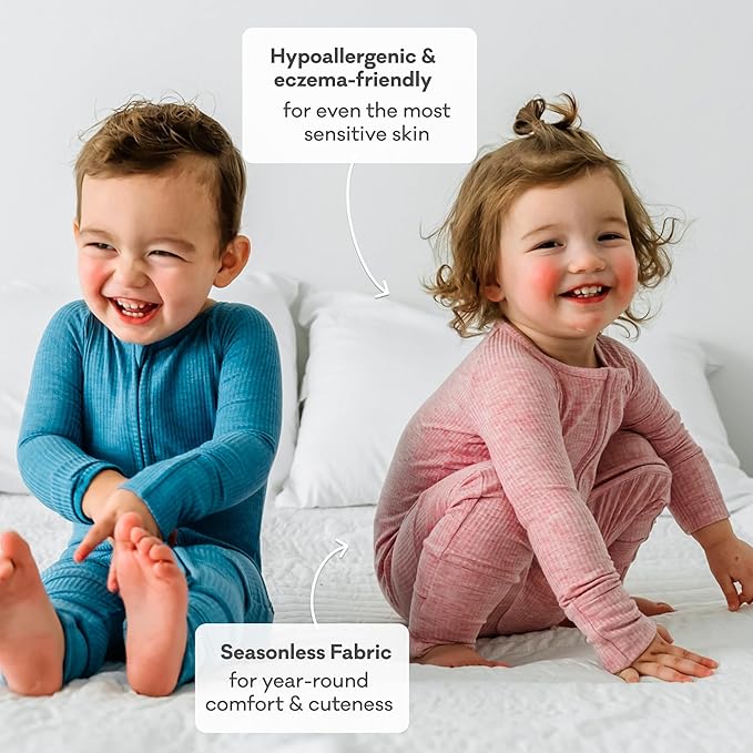Little Sleepies Pajamas for Baby Boys & Girls, Viscose from Bamboo Baby Pajamas, Preemie & Newborn Sleepers, 2-Way Zipper PJs