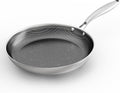 COOKING KING 10-Inch Stainless Steel Pan, Hybrid Nonstick Frying Pan, Skillet, 3-Ply Clad Cookware, Even Heat Distribution, Dishwasher & Oven Safe, with Stay-Cool Handle, Induction Compatible