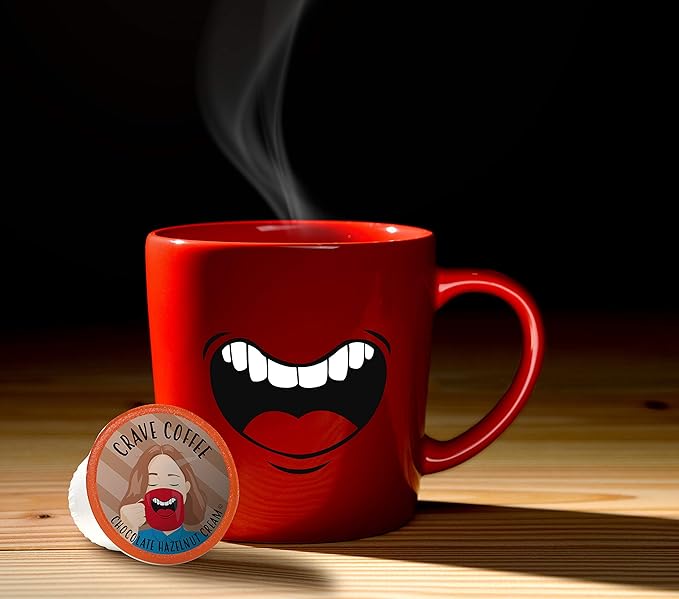 Crave Beverages Flavored Coffee Pods Sampler, Compatible with 2.0 K-Cup Brewers, Assorted Variety Pack, 100 Count