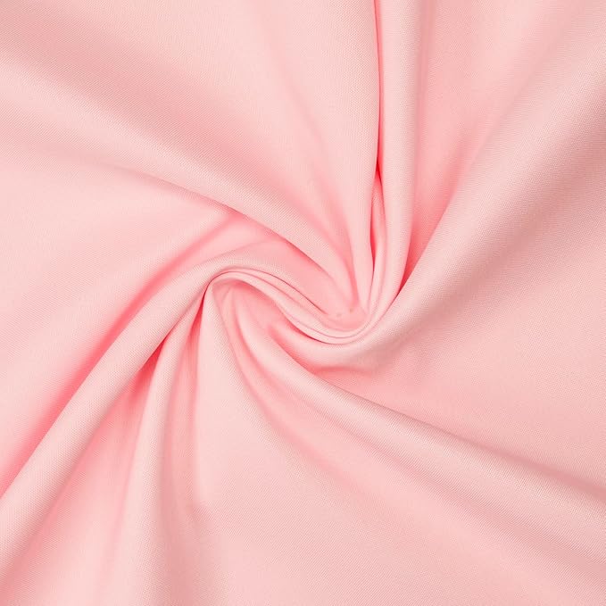 Gee Di Moda Rectangle Tablecloth - 60 x 126 Inch Pink Table Cloth for 8 Foot Rectangle Table - Heavy Duty Washable Fabric - for 8 Ft Buffet Table, Holiday Party, Dinner, Wedding & Baby Shower