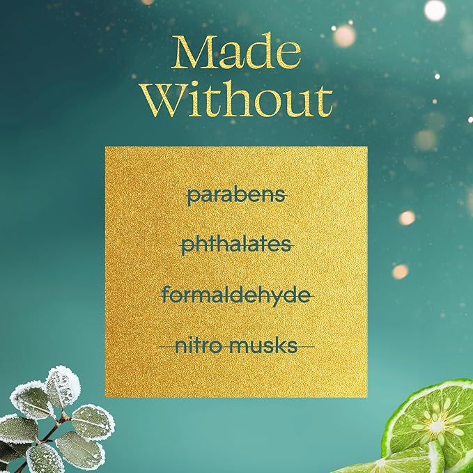 Glade 3-Wick Scented Candle Jar, Bergamot & Eucalyptus, Air Freshener Infused with Essential Oils, 6.8 Oz, 3 Count