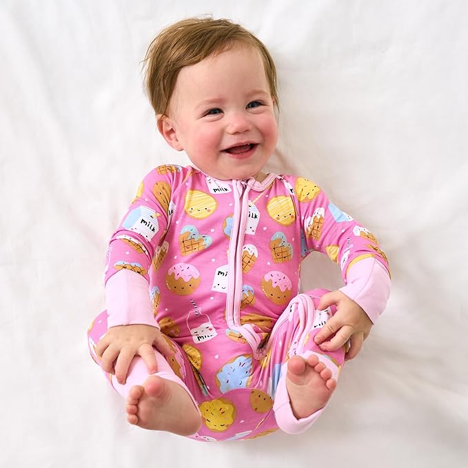 Little Sleepies Pajamas for Baby Boys & Girls, Viscose from Bamboo Baby Pajamas, Preemie & Newborn Sleepers, 2-Way Zipper PJs