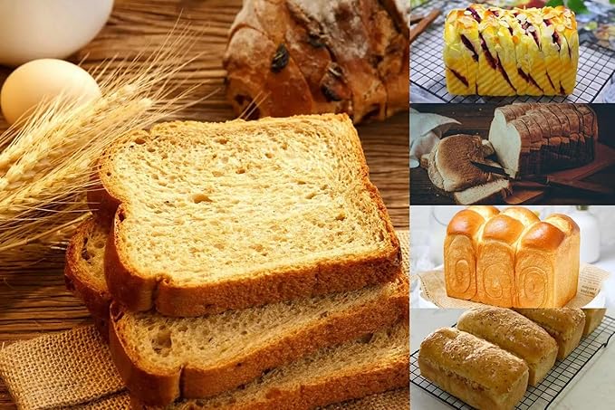 8x4 Loaf Pan - Carbon Steel Bread Baking Pans for Homemade Bread Banana Bread, Sourdough, Pound Cake | Nonstick, Oven Safe, Easy Release