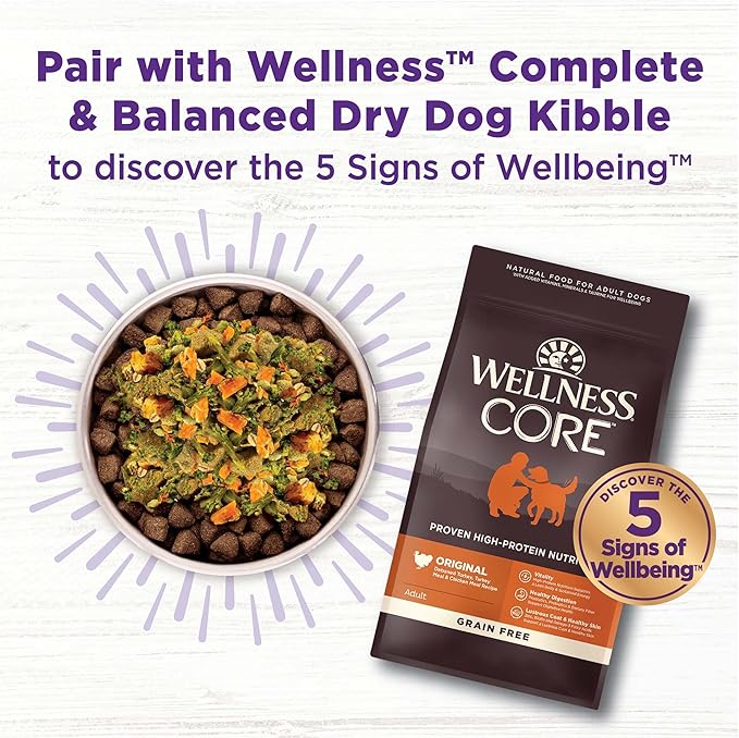 Wellness Bowl Boosters, Dog Food Topper for Small, Medium, & Large Breeds, Grain Free, Natural, Freeze Dried, Joint Health Chicken, 4 Ounce Bag (Pack of 1)