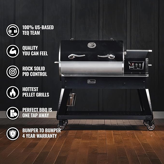 recteq Pellet Grill - Deck Boss 800, Pellet Smoker Grill, Wi-Fi-Enabled, Electric Pellet Grill, Deck Boss + BBQ Master Bundle